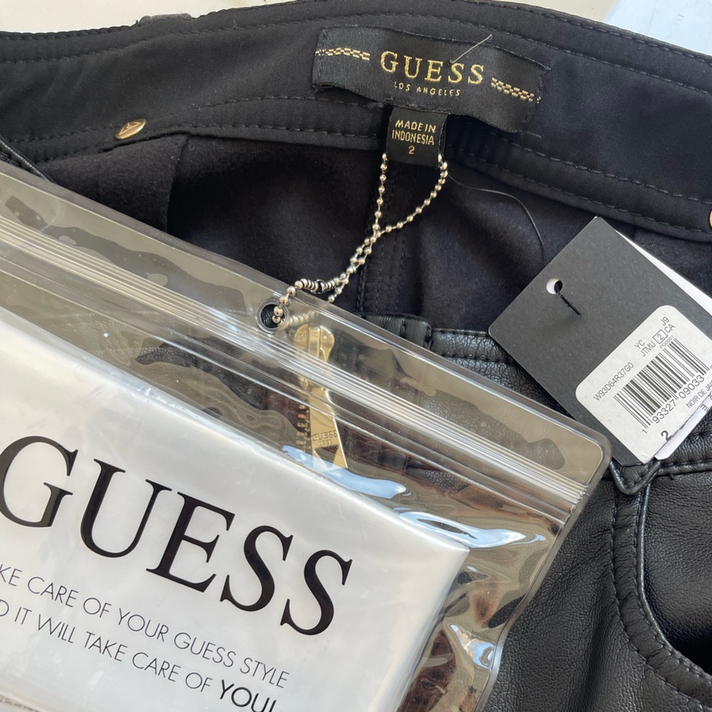 Guess Klaudia Faux-Leather Zip-Front Mini Skirt - Picture 4 of 4